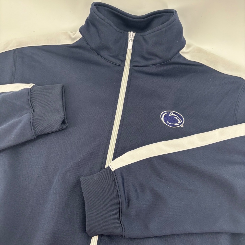 Charles River Mens Track Jacket Large Navy Blue Penn State Nittany Lions NCAA